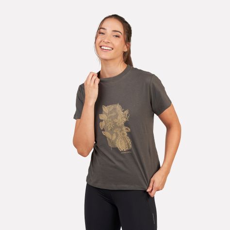 Polera Manga Corta Mujer Flora Atakama Outdoor-1