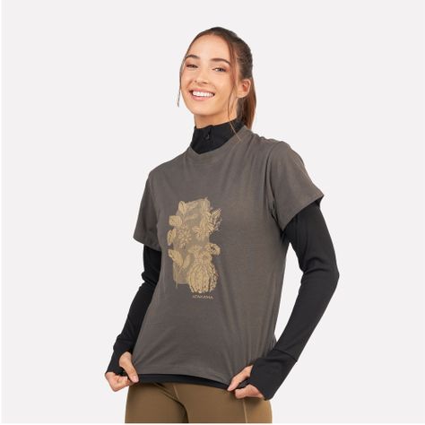 Polera Manga Corta Mujer Flora Atakama Outdoor-2