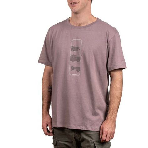 Polera manga corta burdeo Trucha Fario Atakama Outdoor-1