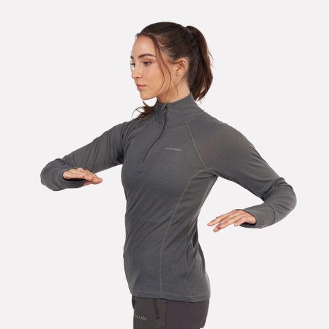 Primera capa Térmica Mujer 1/4 Zip-Cuello VentoFit -3
