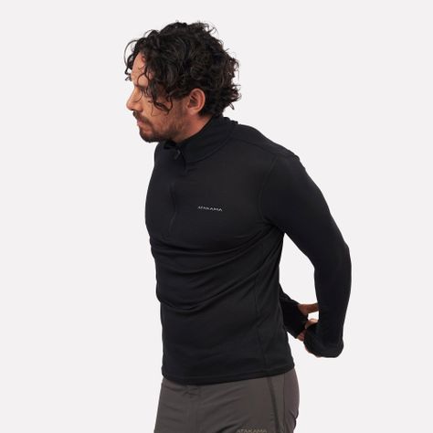 Primera capa térmica Hombre 1/4 Zip-Cuello VentoFit-4