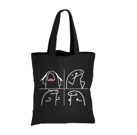 TOTE BAG FLORK MEME ESTAMPADO GRACIOSOS 35 X 42 CM-0
