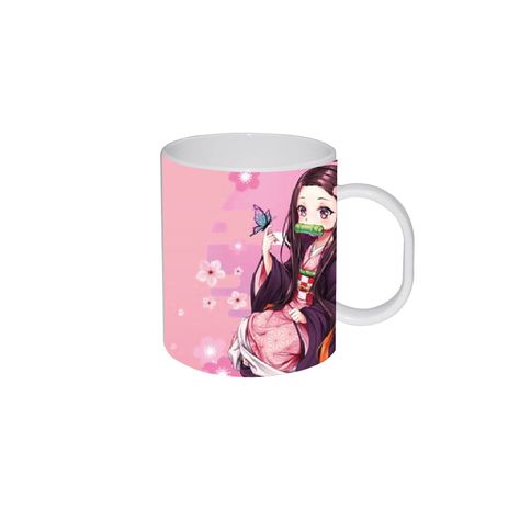 SET DISEÑO NEZUKO  KIMETSU NO YAIBA  BOTELLA, TERMO , TAZÓN-1