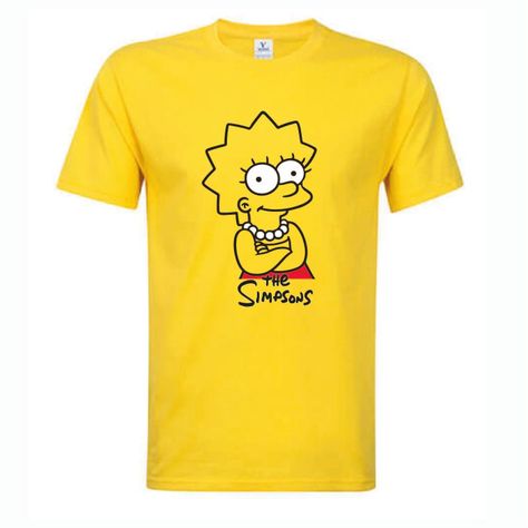 POLERA LISA SIMPSONS  ALGODÓN AMARILLO-0