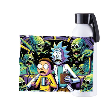 BOTELLA 700 ML ALUMINIO RICK AND MORTY-1