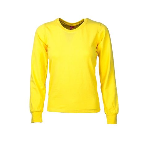 Polera Polo Spandex M/L Mujer Amarillo-0