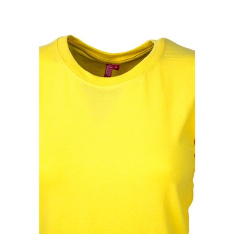 Polera Polo Spandex M/L Mujer Amarillo-1