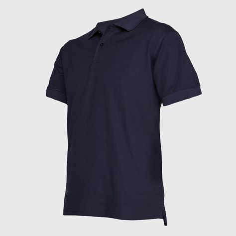 Polera Mc Hombre Waffle  Azul marino-2