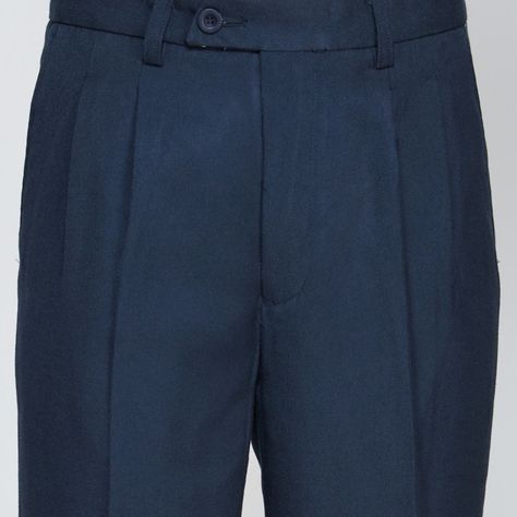 Pantalón Poly-Rayon Hombre Azul marino-3
