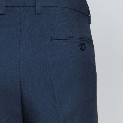 Pantalón Poly-Rayon Hombre Azul marino-4