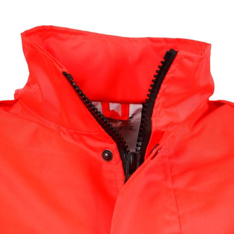Parka Guardia Alta Visibilidad Hombre Rojo-3