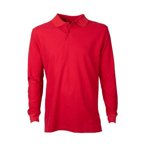 Polera Pique Hombre 80/20 M/L Rojo-0
