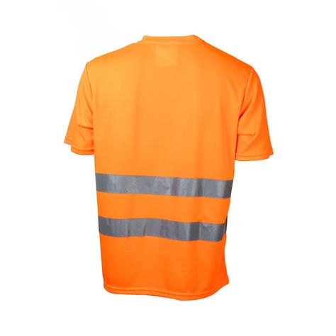 Polera Alta Visibilidad MC Cuello Polo Naranja-1