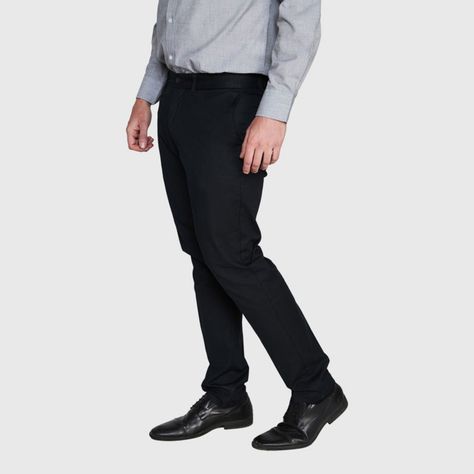 Pantalón Spandex Hombre Frente Plano Negro-0