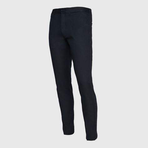 Pantalón Spandex Hombre Frente Plano Negro-2