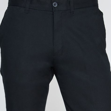 Pantalón Spandex Hombre Frente Plano Negro-4