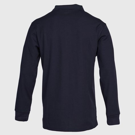 Polera Ml Hombre Waffle  Azul marino-2