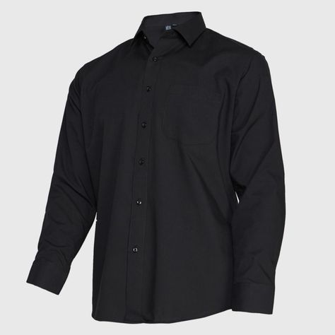 Camisa Trevira  Ml Comfort Negro-2