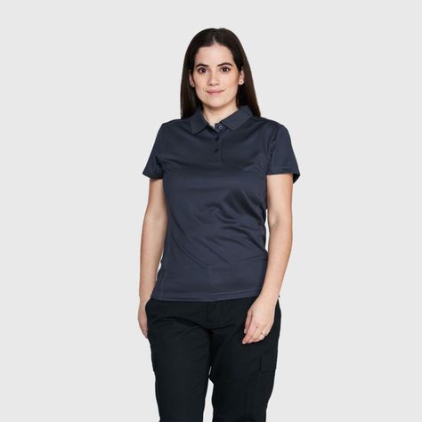 Polera Dry Fit Mujer M/C Gris oscuro-0