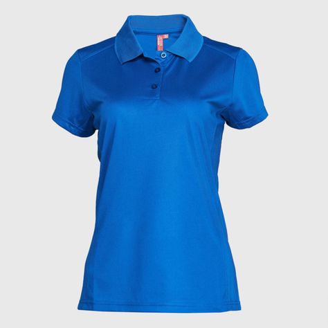 Polera Dry Fit Mujer M/C Azul-1