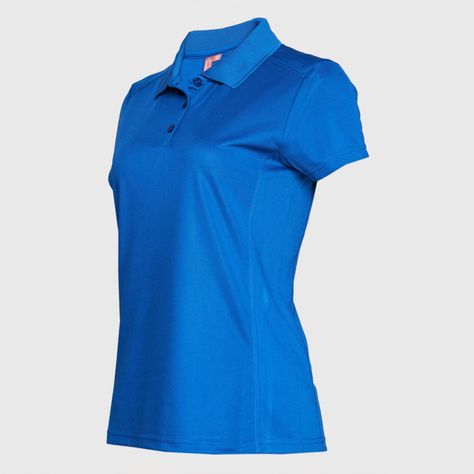 Polera Dry Fit Mujer M/C Azul-2