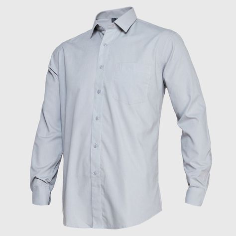 Camisa Trevira  Ml Comfort Gris-1