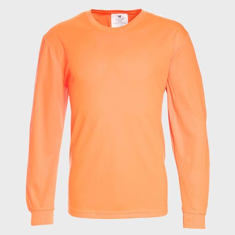 Polera Cuello Polo Ml Fluor  Naranja-0