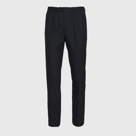 Pantalón Poly-Rayon Hombre Negro-0