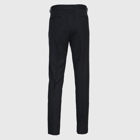 Pantalón Poly-Rayon Hombre Negro-2