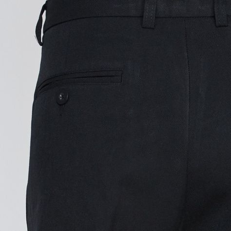 Pantalón Poly-Rayon Hombre Negro-4