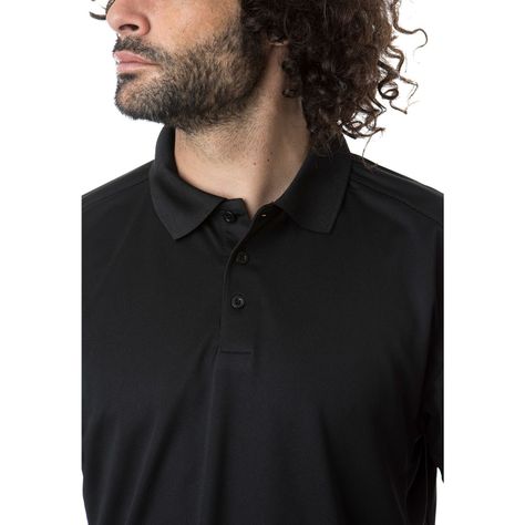 Polera Dry Fit Hombre M/C Negro-1