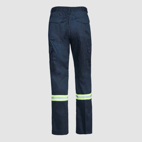 Pantalón Cargo Gabardina Reflectante Dia/Noche  Azul marino-3