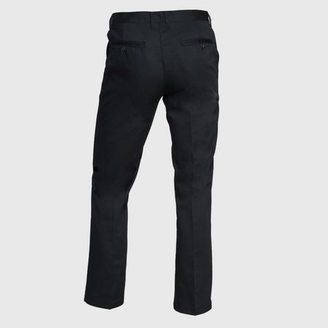 Pantalón Gabardina T/C Hombre Negro-2