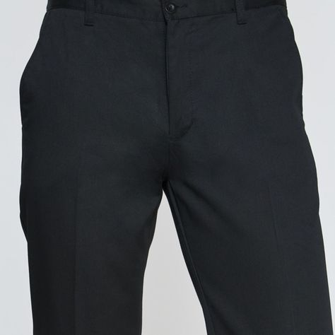 Pantalón Gabardina T/C Hombre Negro-3