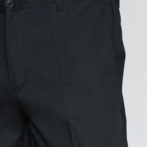 Pantalón Gabardina T/C Hombre Negro-4