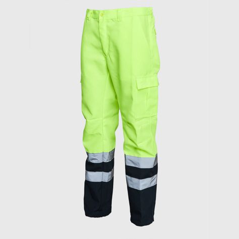 Pantalón Cargo Canvas Alta Visibilidad Comb.  Amarillo-2