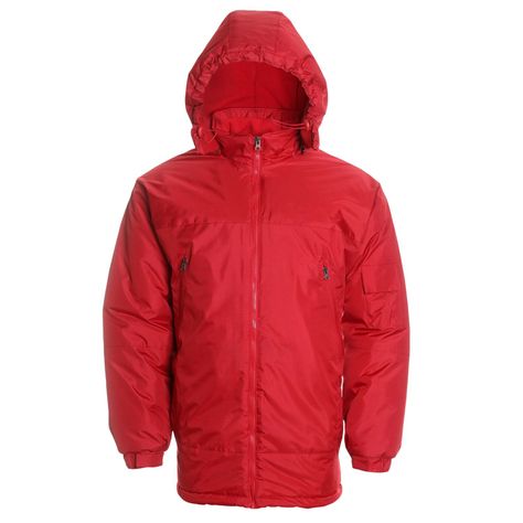 Parka Basica Hombre Rojo-0
