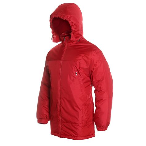 Parka Basica Hombre Rojo-1