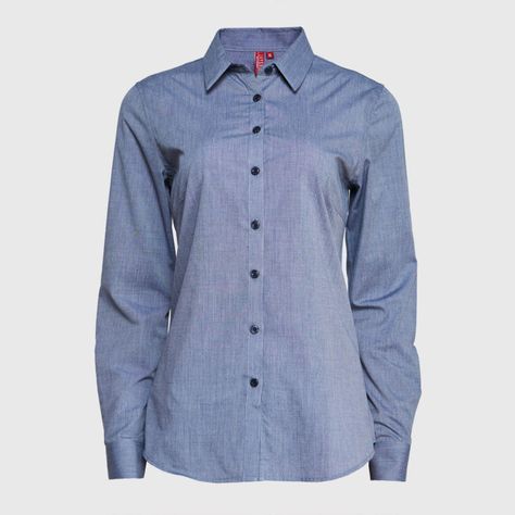 Blusa Fil A Fil Azul marino-1