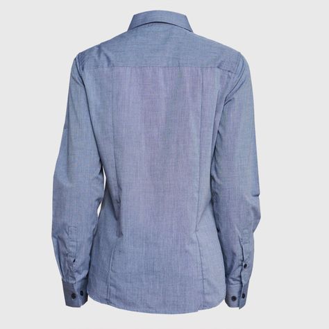 Blusa Fil A Fil Azul marino-3