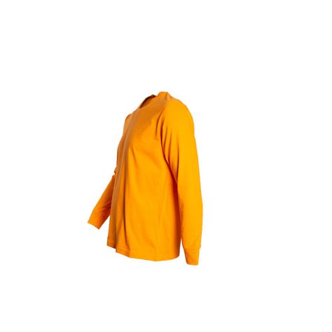 Polera Polo Tubular M/L Hombre Naranja-1