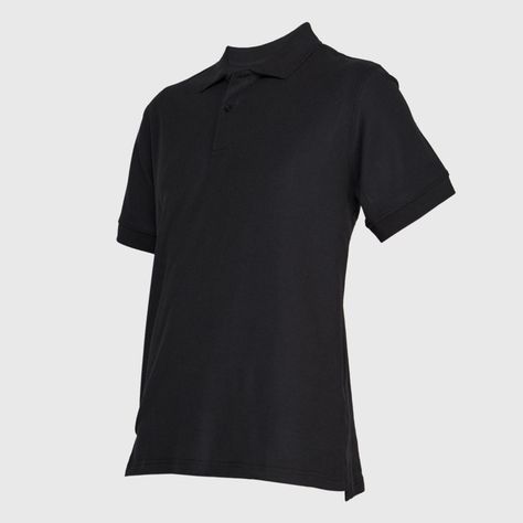 Polera Pique Tc Mc Hombre Negro-2