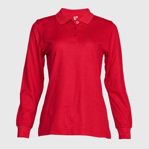 Polera Ml Mujer Waffle  Rojo-1