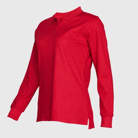 Polera Ml Mujer Waffle  Rojo-2