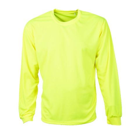 Polera Cuello Polo Ml Fluor  Amarillo-0