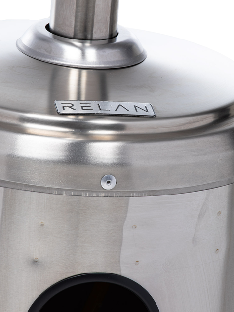 Estufa Calefactor Exterior Silver Pro Acero Inoxidable Relan-3
