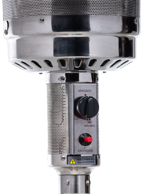 Estufa Calefactor Exterior Silver Pro Acero Inoxidable Relan-6