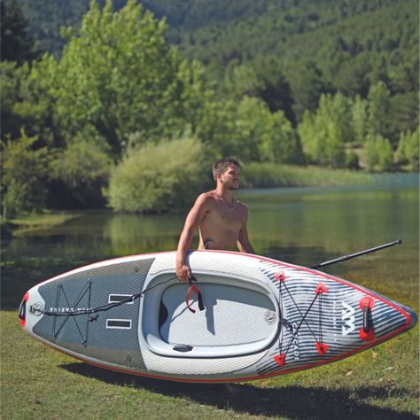 SUP Kayak Hibrido Inflable / Cascade Aqua Marina 11 Pies-6