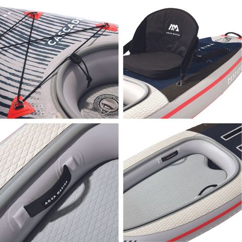 SUP Kayak Hibrido Inflable / Cascade Aqua Marina 11 Pies-8