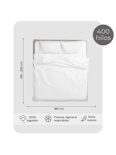 Juego de Sábanas King 100% Algodón Relan 400 Hilos Premium-1